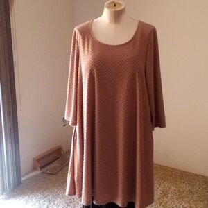 Nina Leonard mauve Midi Dress